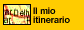 La mappa del mio itinerario